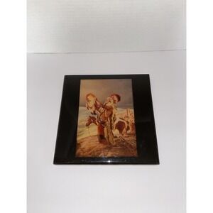 Santa Fe Style Art Tile "Sacred Ritual Of The Shield " By Stan Davis - Rare Find